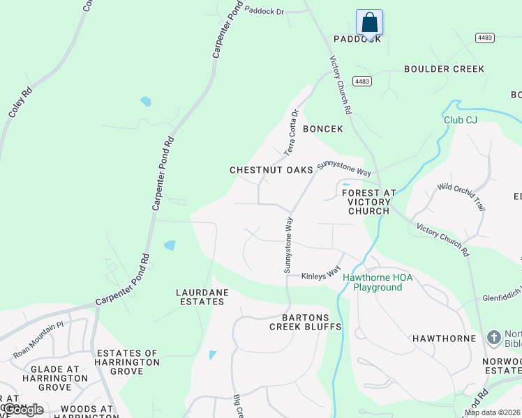 map of restaurants, bars, coffee shops, grocery stores, and more near 2609 Jasper Lane in Raleigh