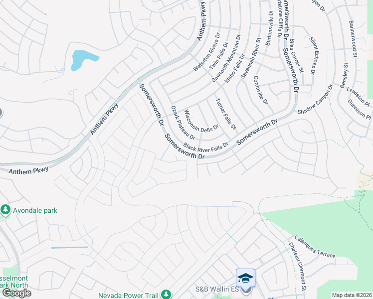map of restaurants, bars, coffee shops, grocery stores, and more near 2413 Black River Falls Drive in Henderson