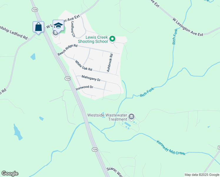 map of restaurants, bars, coffee shops, grocery stores, and more near 385 Ironwood Drive in Thomasville