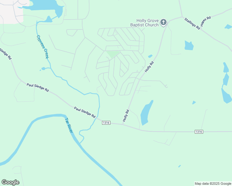 map of restaurants, bars, coffee shops, grocery stores, and more near 161 Chama Drive in Spring Hope