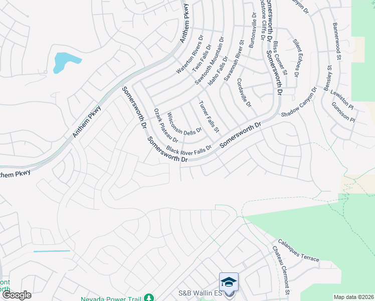 map of restaurants, bars, coffee shops, grocery stores, and more near 2436 Black River Falls Drive in Henderson
