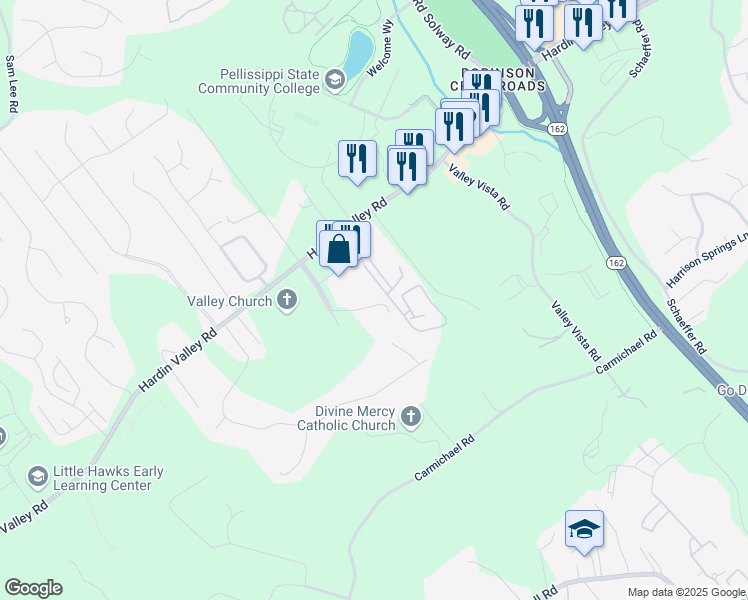 map of restaurants, bars, coffee shops, grocery stores, and more near 2202 Award Winning Way in Knoxville