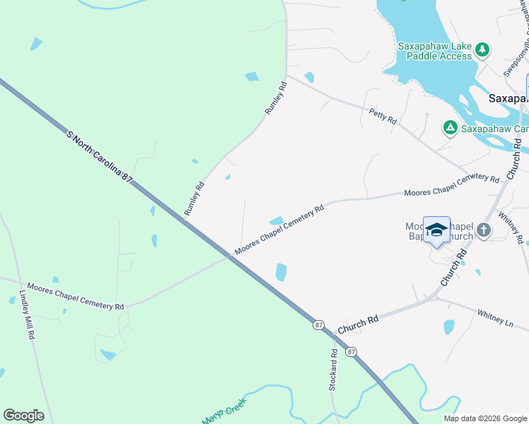 map of restaurants, bars, coffee shops, grocery stores, and more near 1338 Moores Chapel Cemetery Road in Graham