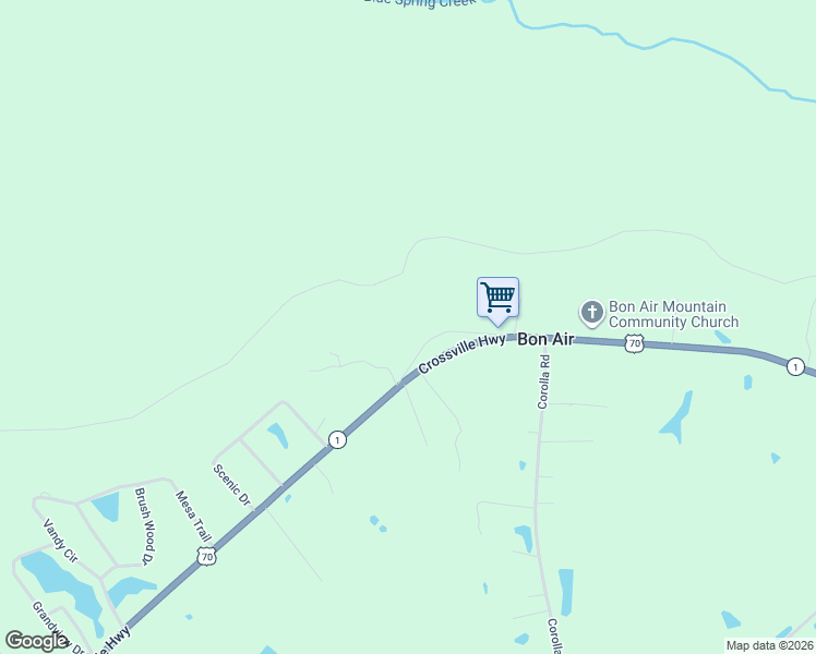 map of restaurants, bars, coffee shops, grocery stores, and more near 193 Spur Road in Sparta