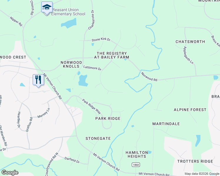 map of restaurants, bars, coffee shops, grocery stores, and more near 5768 Cavanaugh Drive in Raleigh