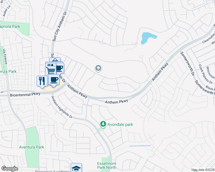 map of restaurants, bars, coffee shops, grocery stores, and more near 2839 Sapphire Desert Drive in Henderson