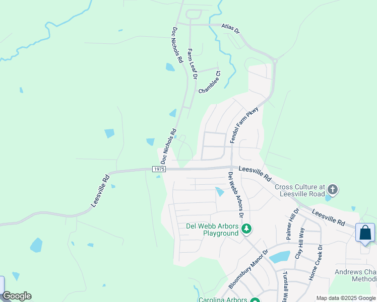 map of restaurants, bars, coffee shops, grocery stores, and more near 5607 Leesville Road in Durham