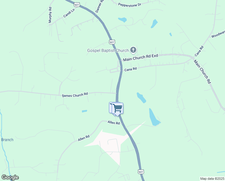 map of restaurants, bars, coffee shops, grocery stores, and more near 116 Ijames Church Road in Mocksville