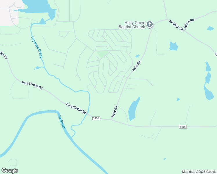 map of restaurants, bars, coffee shops, grocery stores, and more near 223 Vega Loop in Spring Hope