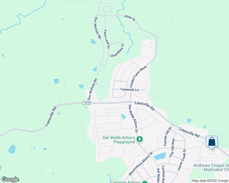 map of restaurants, bars, coffee shops, grocery stores, and more near 1003 Ballerina Lane in Durham