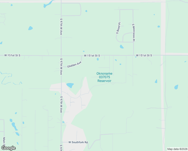 map of restaurants, bars, coffee shops, grocery stores, and more near 15303 Foreacre Circle in Sapulpa