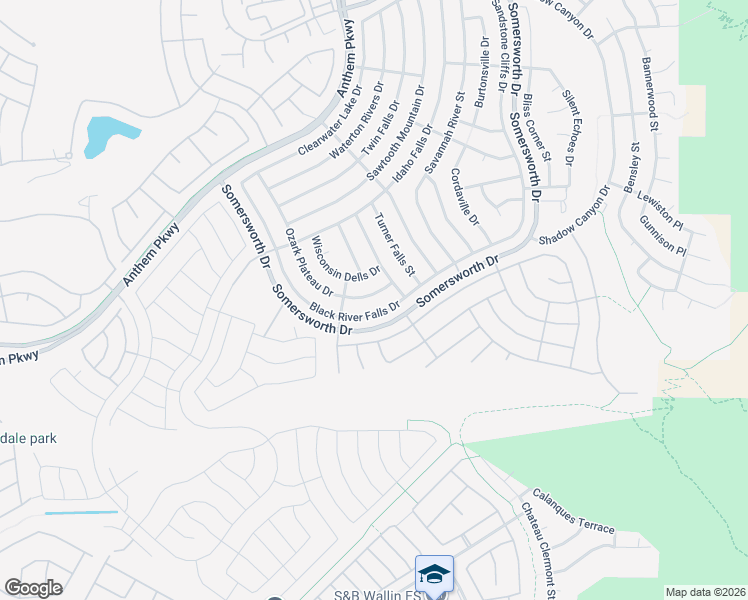 map of restaurants, bars, coffee shops, grocery stores, and more near 2453 Ozark Plateau Drive in Henderson