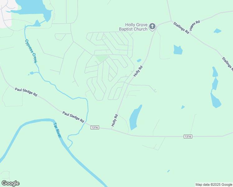map of restaurants, bars, coffee shops, grocery stores, and more near 111 Poma Drive in Spring Hope
