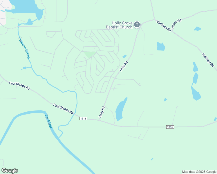 map of restaurants, bars, coffee shops, grocery stores, and more near 323 Vega Loop in Spring Hope