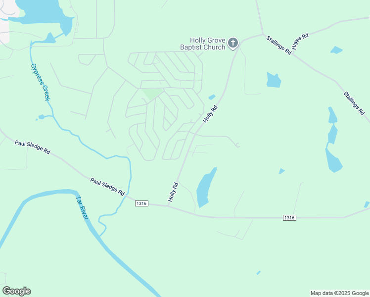 map of restaurants, bars, coffee shops, grocery stores, and more near 323 Vega Loop in Spring Hope