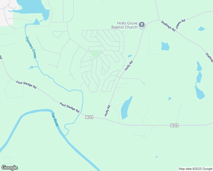 map of restaurants, bars, coffee shops, grocery stores, and more near 110 Poma Drive in Spring Hope