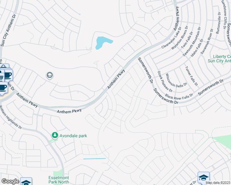 map of restaurants, bars, coffee shops, grocery stores, and more near 2321 Hydrus Avenue in Henderson