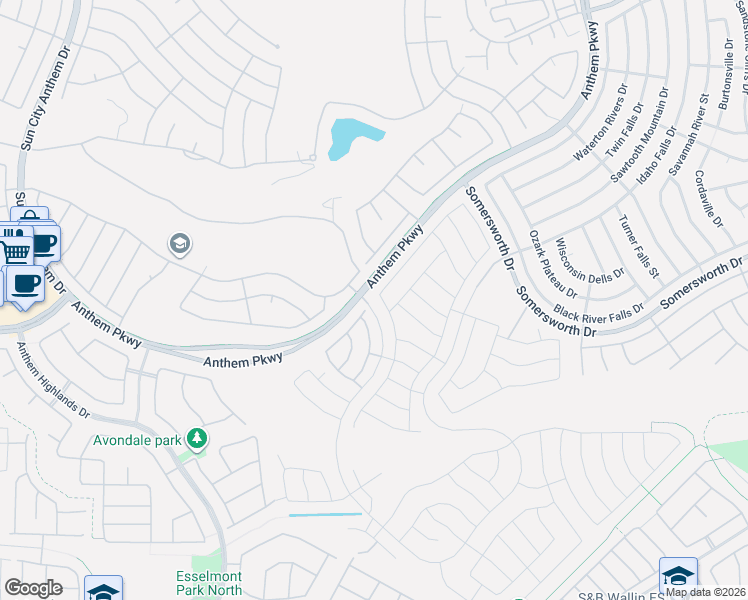 map of restaurants, bars, coffee shops, grocery stores, and more near 2321 Hydrus Avenue in Henderson