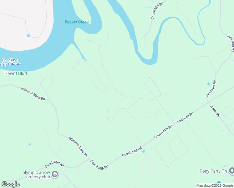 map of restaurants, bars, coffee shops, grocery stores, and more near 11909 Couch Mill Road in Knoxville