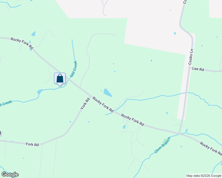 map of restaurants, bars, coffee shops, grocery stores, and more near 2514 Rocky Fork Road in Smyrna