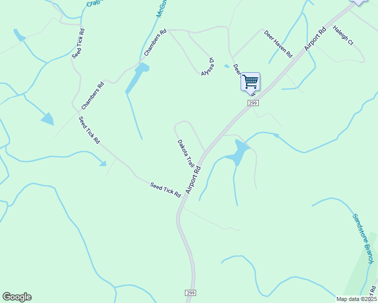 map of restaurants, bars, coffee shops, grocery stores, and more near 105 Dakota Trail in Rockwood