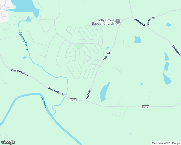 map of restaurants, bars, coffee shops, grocery stores, and more near 113 Poma Drive in Spring Hope