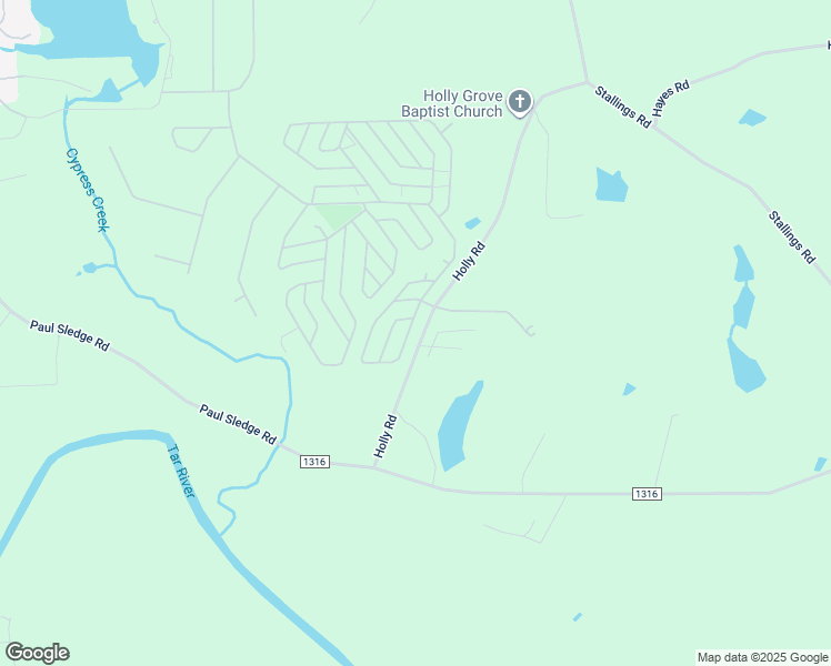 map of restaurants, bars, coffee shops, grocery stores, and more near 327 Vega Loop in Spring Hope