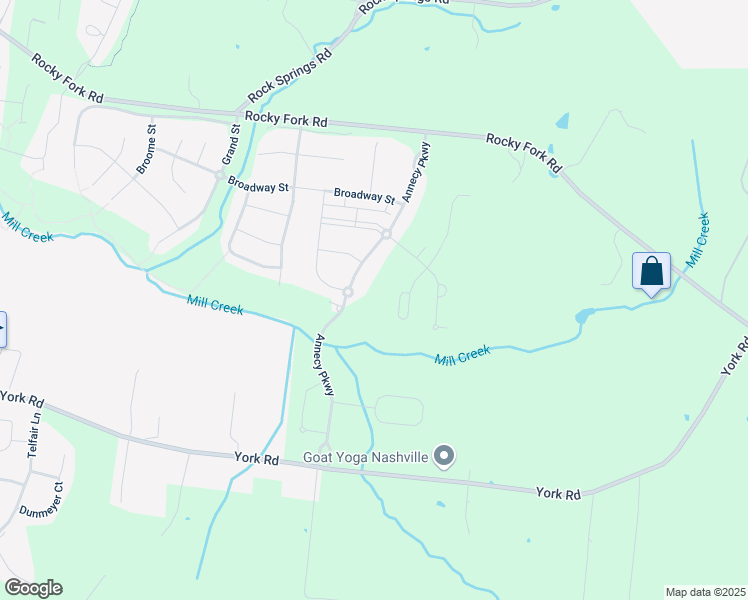 map of restaurants, bars, coffee shops, grocery stores, and more near 2429 Rocky Fork Road in Nolensville