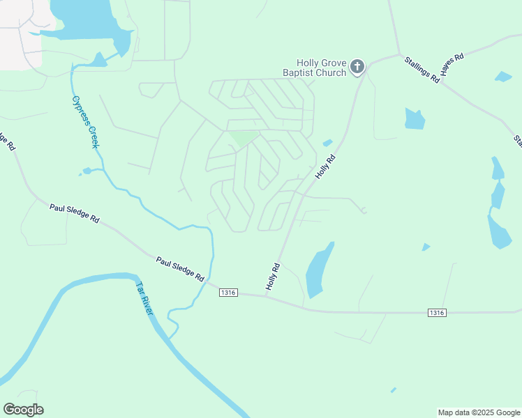 map of restaurants, bars, coffee shops, grocery stores, and more near 217 Vega Loop in Spring Hope