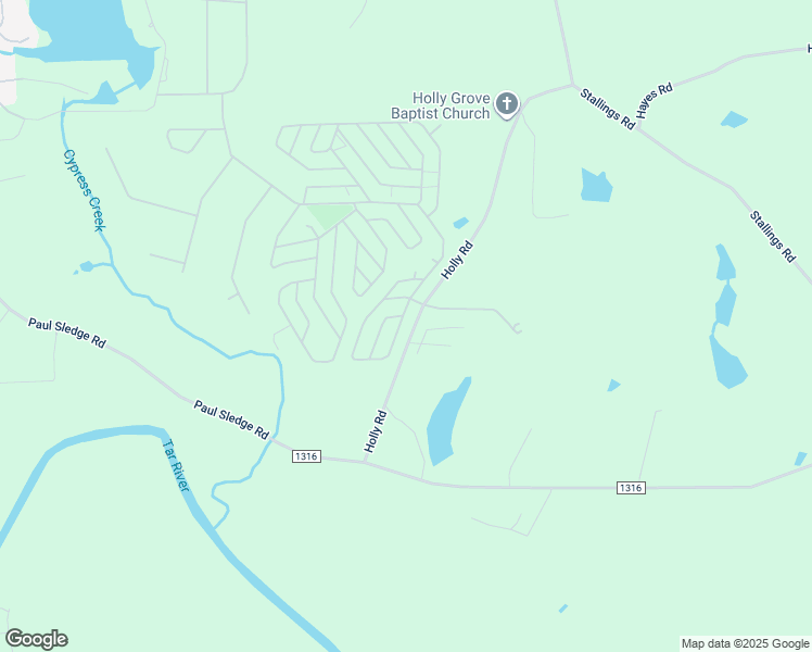 map of restaurants, bars, coffee shops, grocery stores, and more near 329 Vega Loop in Spring Hope