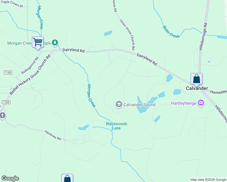map of restaurants, bars, coffee shops, grocery stores, and more near 9018 Laurel Springs Drive in Chapel Hill