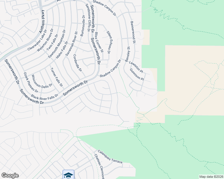 map of restaurants, bars, coffee shops, grocery stores, and more near 2217 Canyon Ville Drive in Henderson