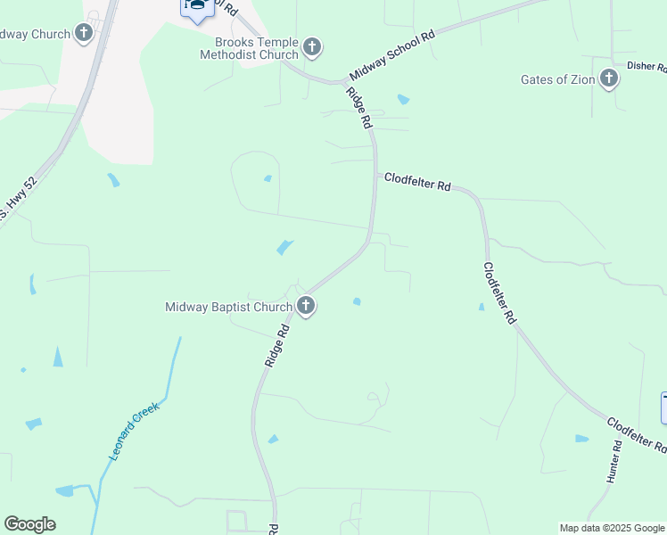 map of restaurants, bars, coffee shops, grocery stores, and more near 6845 Ridge Road in Lexington