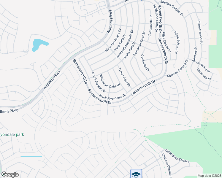 map of restaurants, bars, coffee shops, grocery stores, and more near 2429 Wisconsin Dells Drive in Henderson