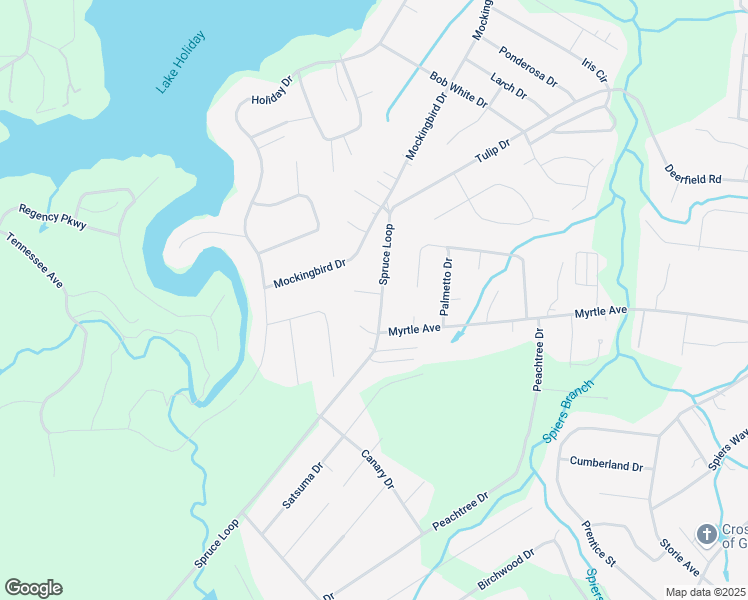 map of restaurants, bars, coffee shops, grocery stores, and more near 65 Pear Circle in Crossville