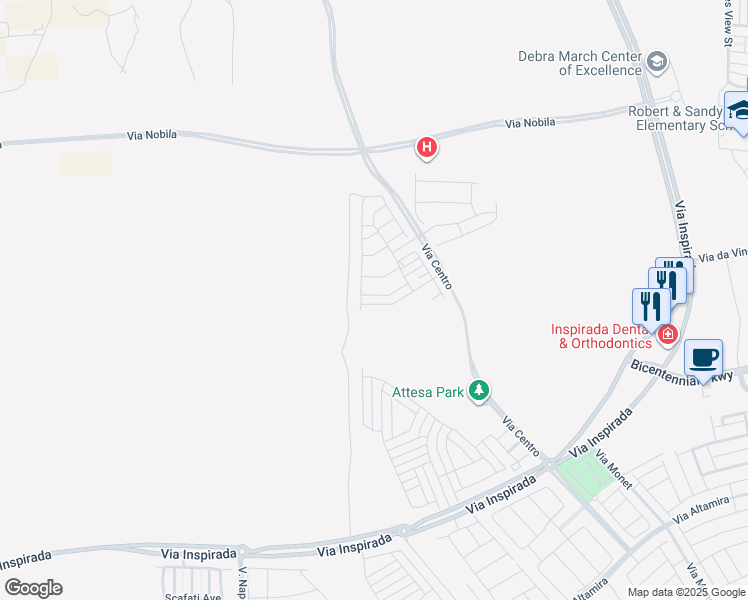 map of restaurants, bars, coffee shops, grocery stores, and more near 3576 Dimora Street in Henderson