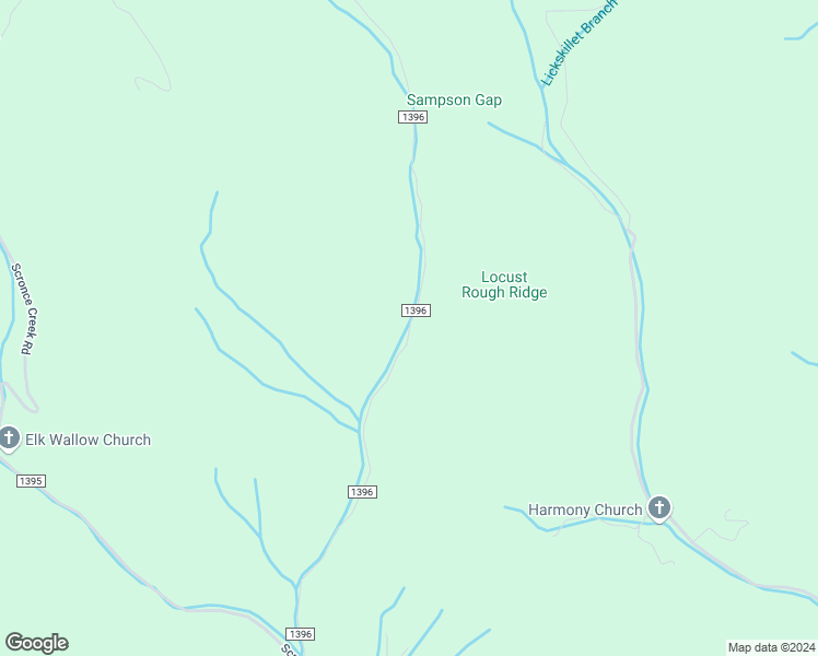 map of restaurants, bars, coffee shops, grocery stores, and more near State Road 1396 in Yancey County