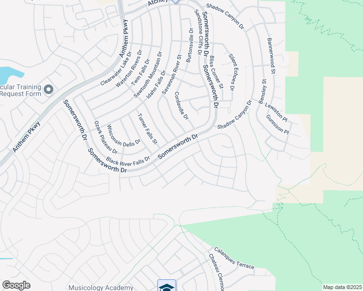 map of restaurants, bars, coffee shops, grocery stores, and more near 2292 Canyon Ville Drive in Henderson