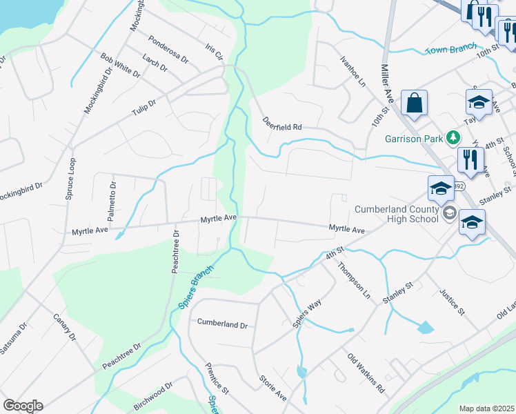map of restaurants, bars, coffee shops, grocery stores, and more near 92 Jacobs Crossing Drive in Crossville