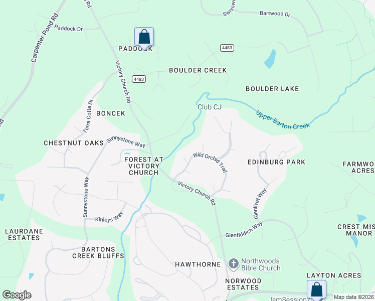 map of restaurants, bars, coffee shops, grocery stores, and more near 2612 Scarlet Sage Court in Raleigh