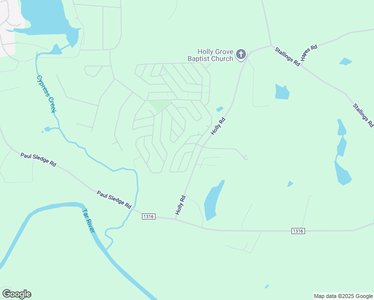 map of restaurants, bars, coffee shops, grocery stores, and more near 122 Poma Drive in Spring Hope