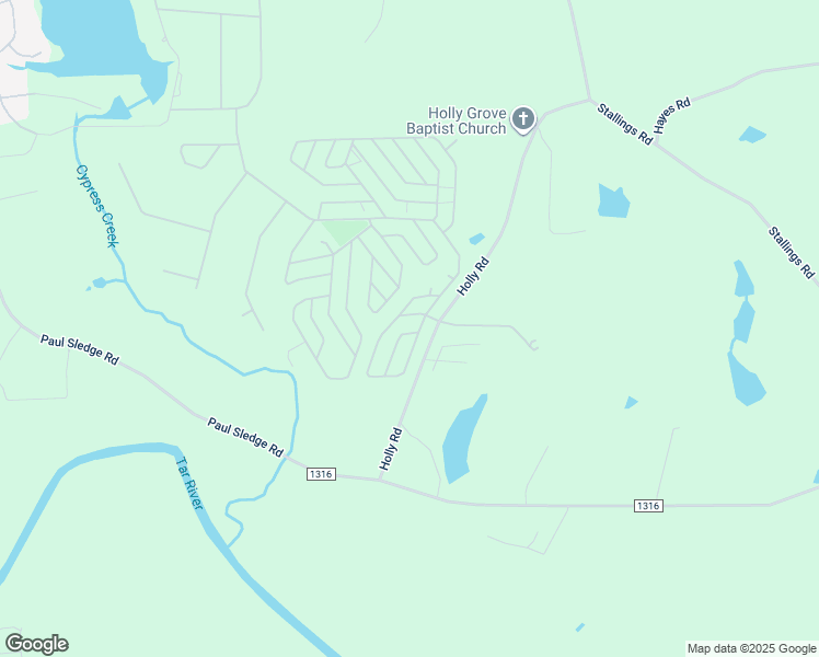 map of restaurants, bars, coffee shops, grocery stores, and more near 124 Poma Drive in Spring Hope