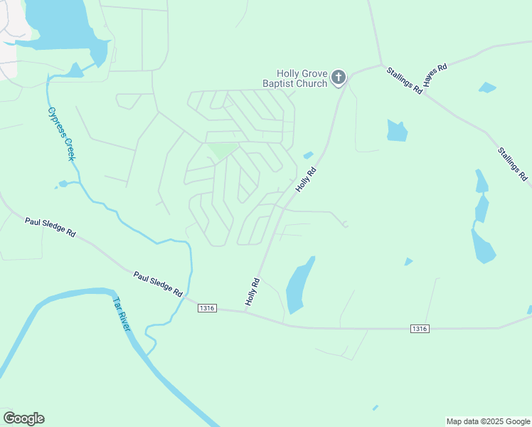 map of restaurants, bars, coffee shops, grocery stores, and more near 124 Poma Drive in Spring Hope