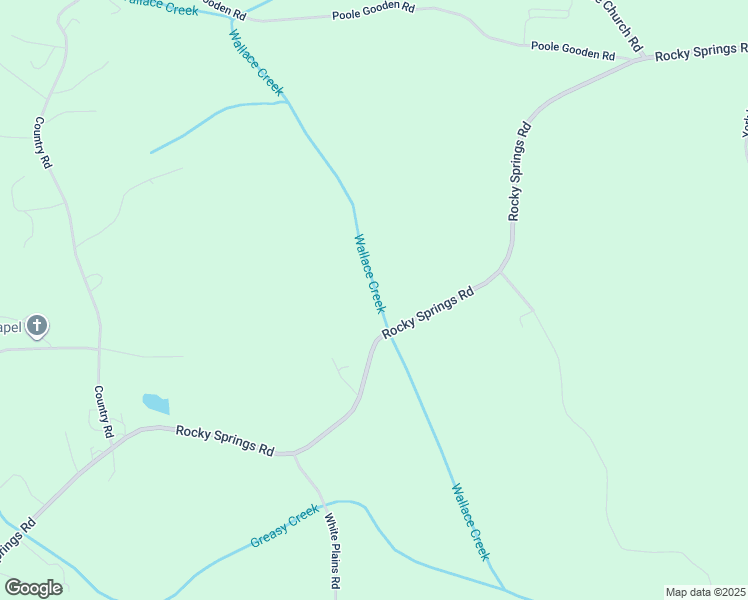 map of restaurants, bars, coffee shops, grocery stores, and more near Rocky Springs Road in Taylorsville