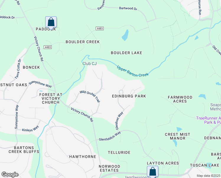 map of restaurants, bars, coffee shops, grocery stores, and more near 2304 Sweet Birch Court in Raleigh