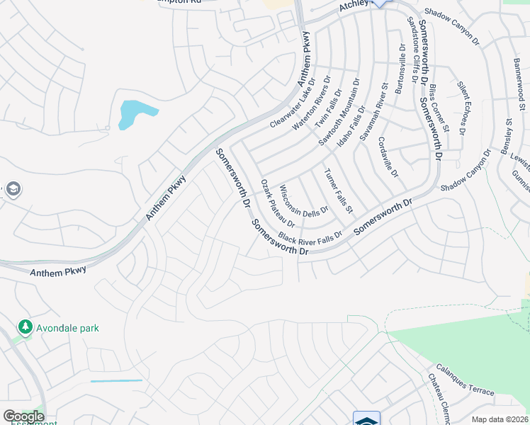 map of restaurants, bars, coffee shops, grocery stores, and more near 2374 Black River Falls Dr in Henderson