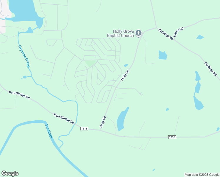 map of restaurants, bars, coffee shops, grocery stores, and more near 404 Vega Loop in Spring Hope