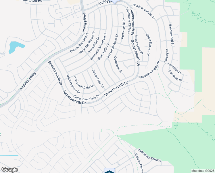 map of restaurants, bars, coffee shops, grocery stores, and more near 2289 Merrimack Valley Avenue in Henderson