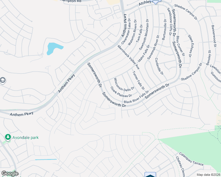 map of restaurants, bars, coffee shops, grocery stores, and more near 2372 Black River Falls Drive in Henderson