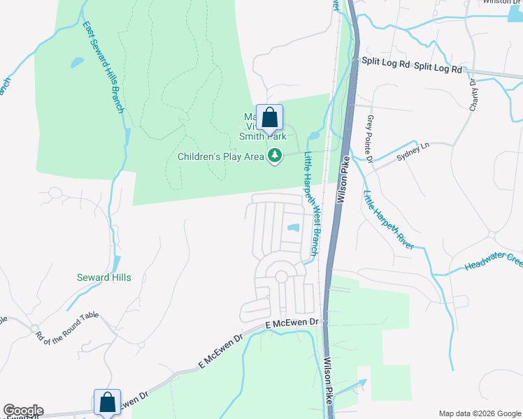 map of restaurants, bars, coffee shops, grocery stores, and more near 633 Patriot Lane in Franklin